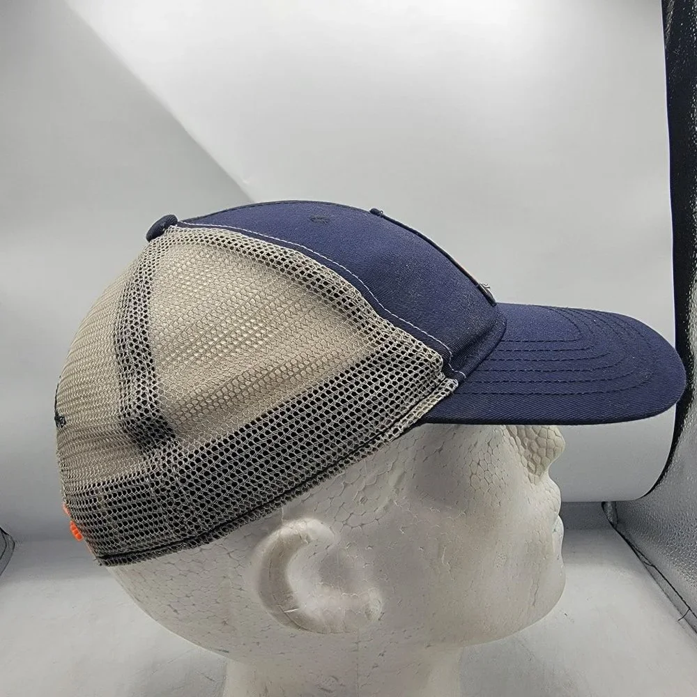 Hook And Tackle Adults Blue White Hat Cap Fishing Casual Comfort Outdoors